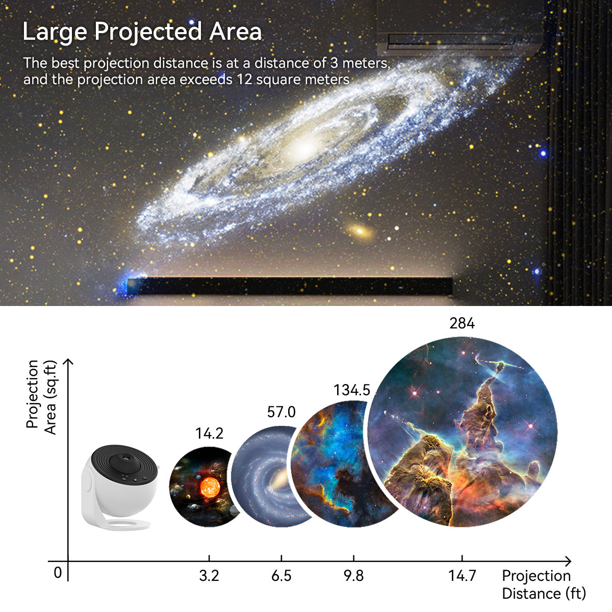 13-in-1 Star Projector Galaxy Light – Planetarium Night Light for Kids & Adults