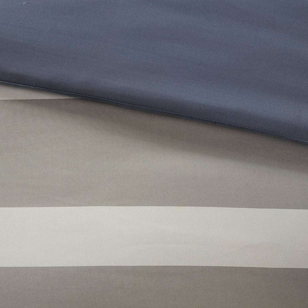 Queen Striped Comforter Set with Bed Sheets