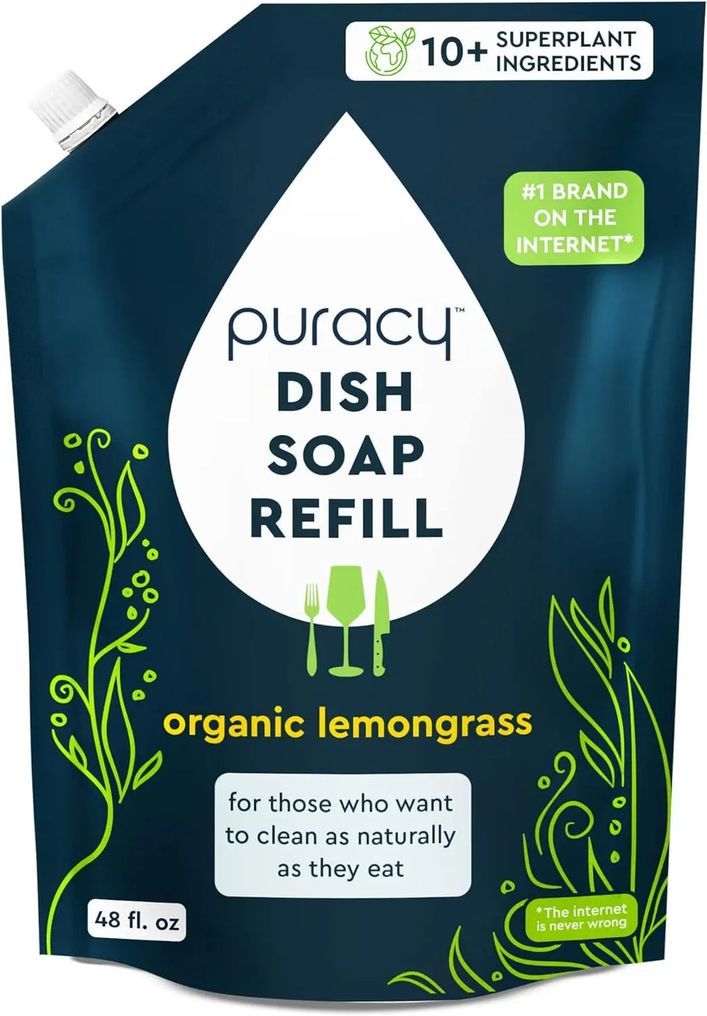 Puracy Natural Dish Soap | Plant-Based, Concentrated Formula — 5 Scents