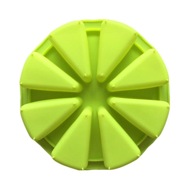 8-Cavity Triangle Silicone Baking Mold – Scone, Pizza Slice & Cake Pan