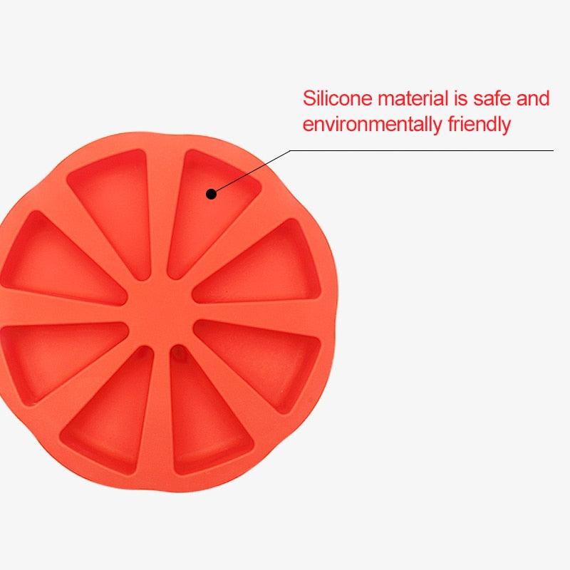 8-Cavity Triangle Silicone Baking Mold – Scone, Pizza Slice & Cake Pan