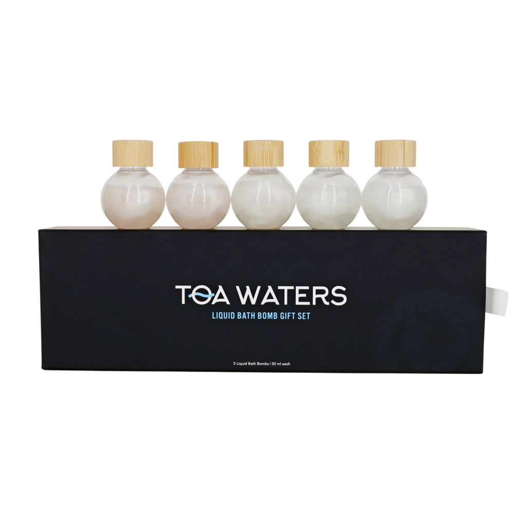 Liquid Bath Bomb Gift Set | 5 Handcrafted Organic Scents | TOA Waters