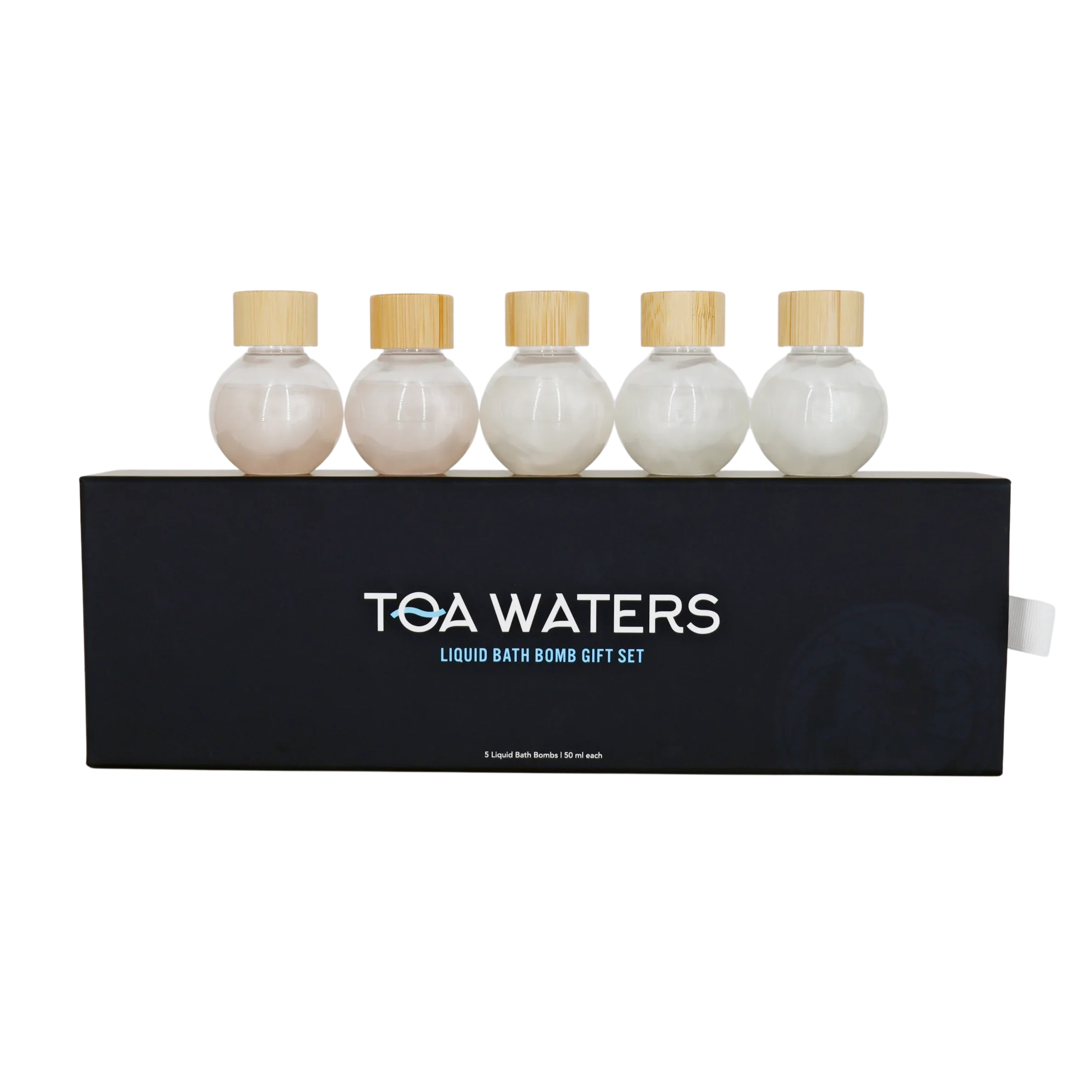 Liquid Bath Bomb Gift Set | 5 Handcrafted Organic Scents | TOA Waters