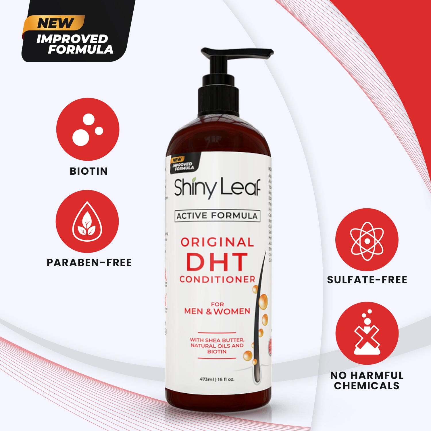 Thicker, Fuller Hair in Every Wash | DHT Blocker Set with Biotin & Rosemary (2 x 16 oz)