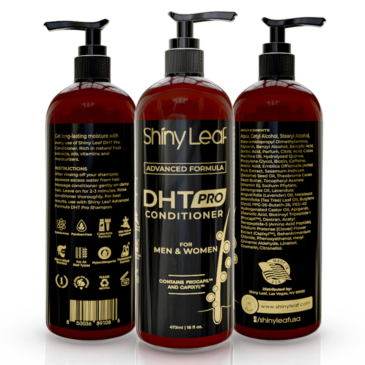 Maximum Hair Growth, Zero Compromise | DHT Pro Shampoo & Conditioner with Procapil & Capixyl