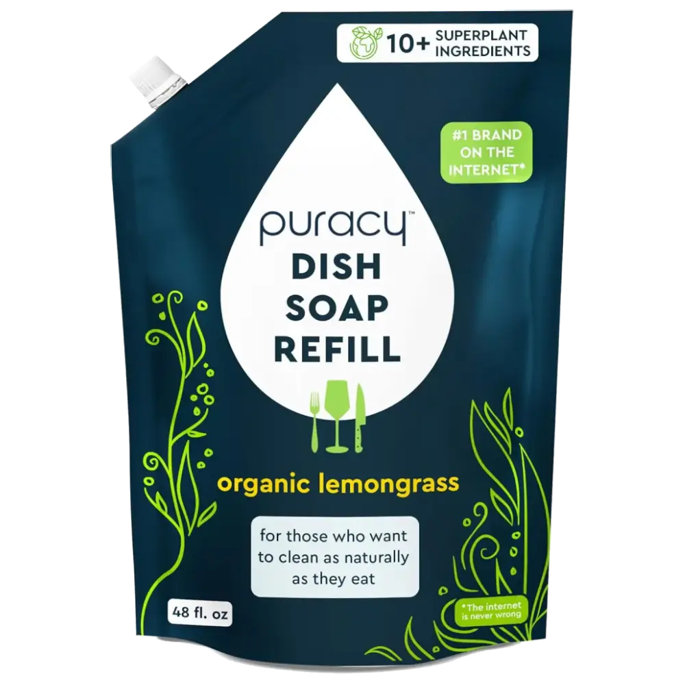 Puracy Natural Dish Soap | Plant-Based, Concentrated Formula — 5 Scents