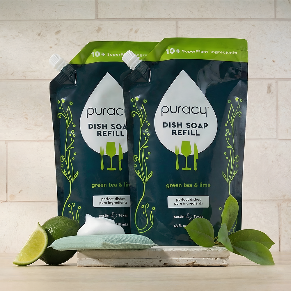 Puracy Natural Dish Soap | Plant-Based, Concentrated Formula — 5 Scents