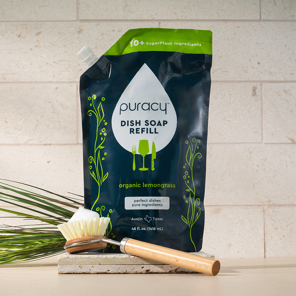 Puracy Natural Dish Soap | Plant-Based, Concentrated Formula — 5 Scents
