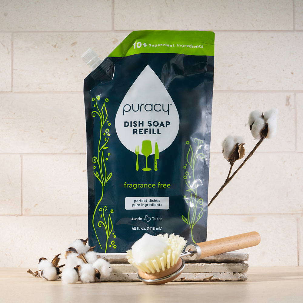 Puracy Natural Dish Soap | Plant-Based, Concentrated Formula — 5 Scents