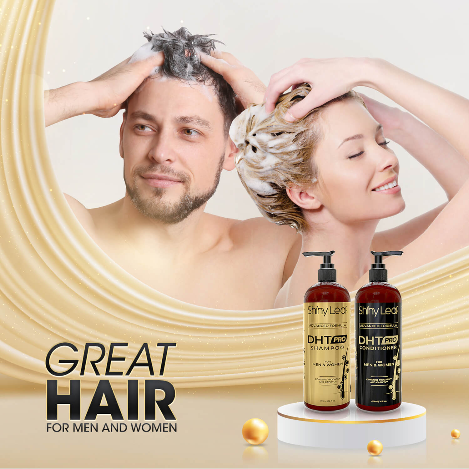 Maximum Hair Growth, Zero Compromise | DHT Pro Shampoo & Conditioner with Procapil & Capixyl