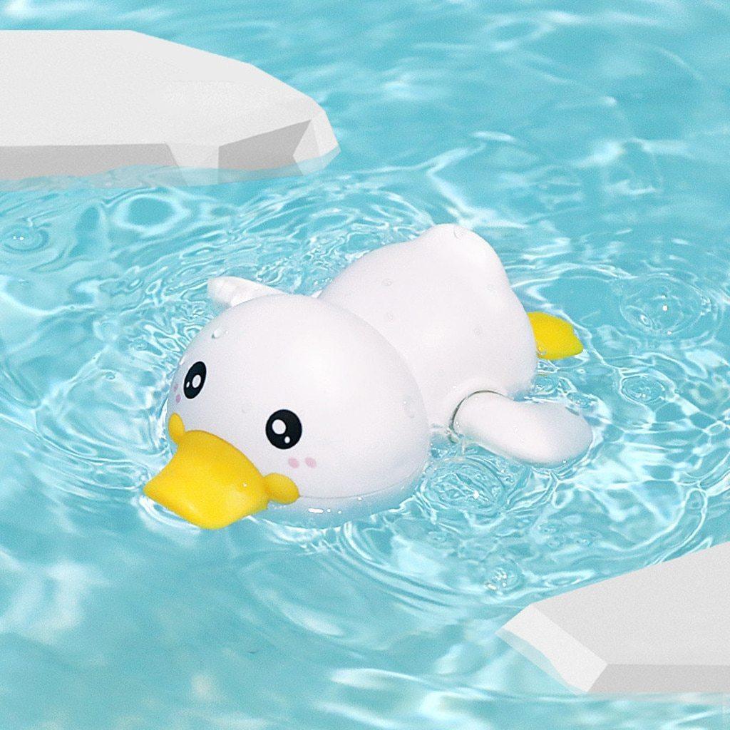 Clockwork Bath Duck Toy for Kids – Wind-Up Swimming Bathtub Toy