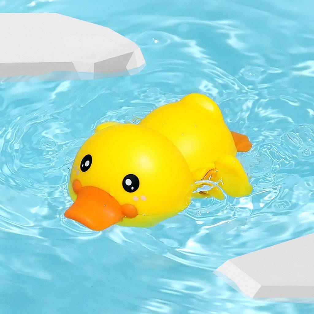 Clockwork Bath Duck Toy for Kids – Wind-Up Swimming Bathtub Toy