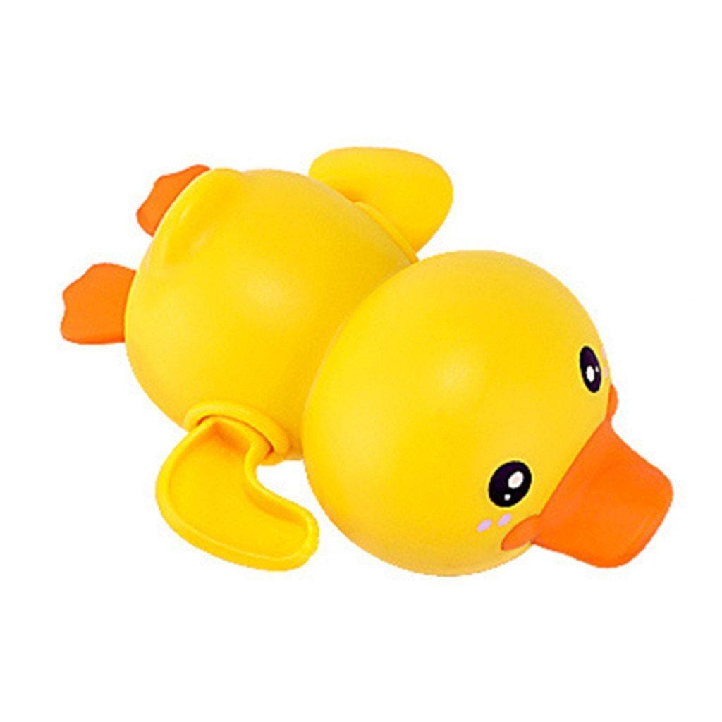 Clockwork Bath Duck Toy for Kids – Wind-Up Swimming Bathtub Toy