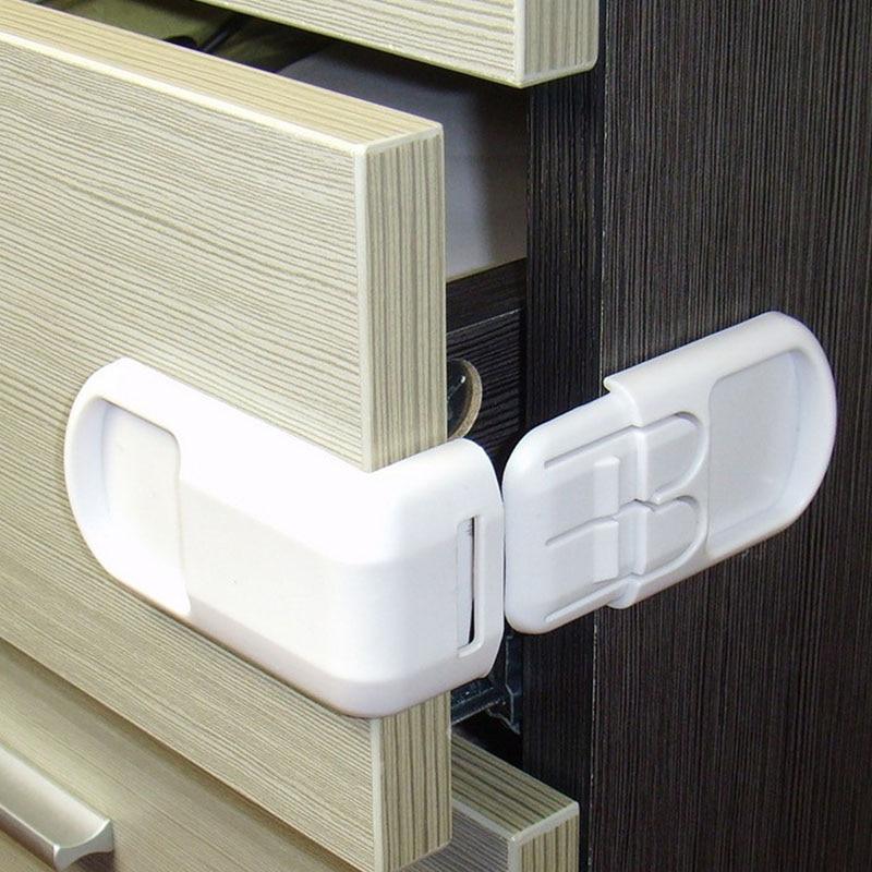 Baby Safety Cabinet & Drawer Locks | Flexible, No-Damage Install — 5-Pack & 4 Colors