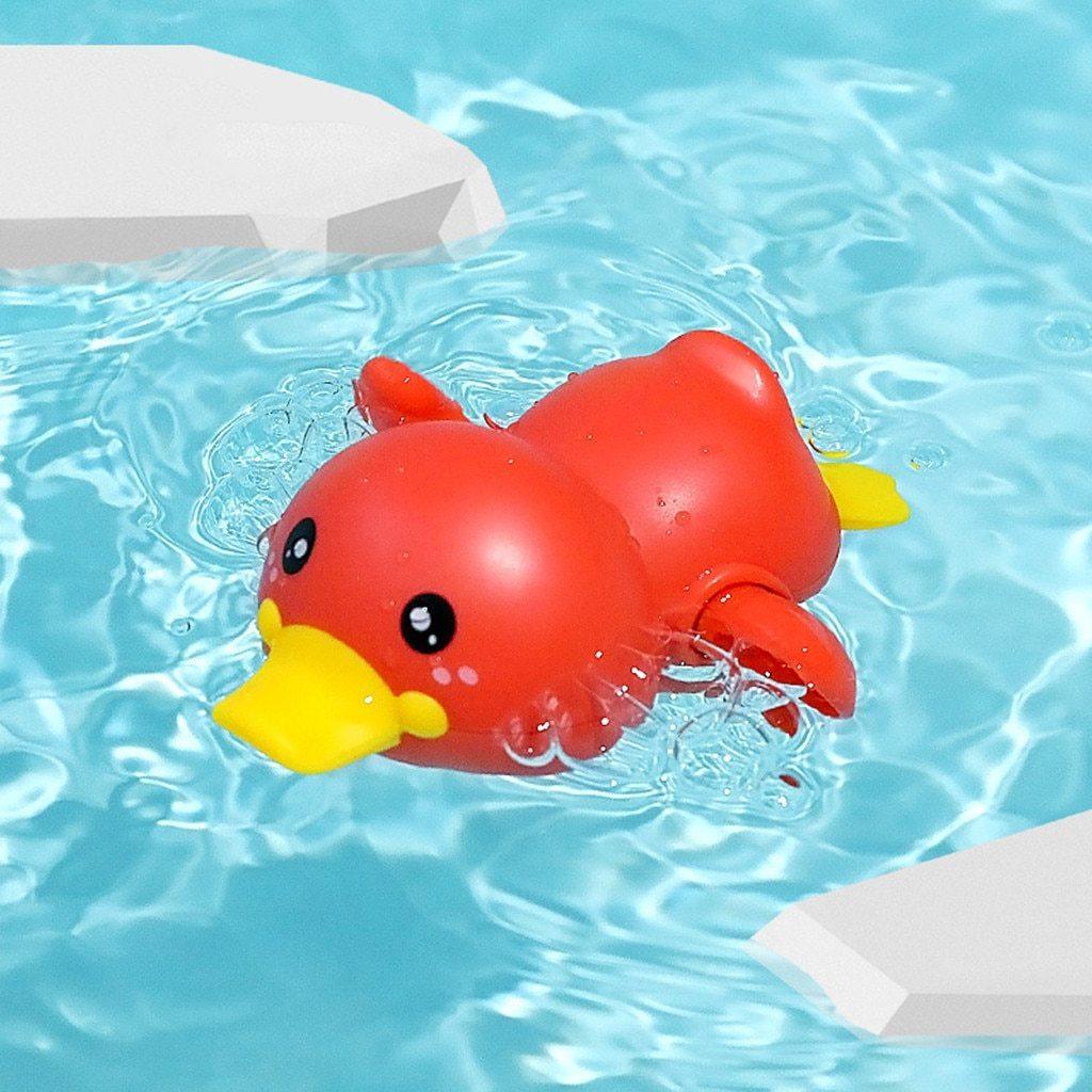 Clockwork Bath Duck Toy for Kids – Wind-Up Swimming Bathtub Toy