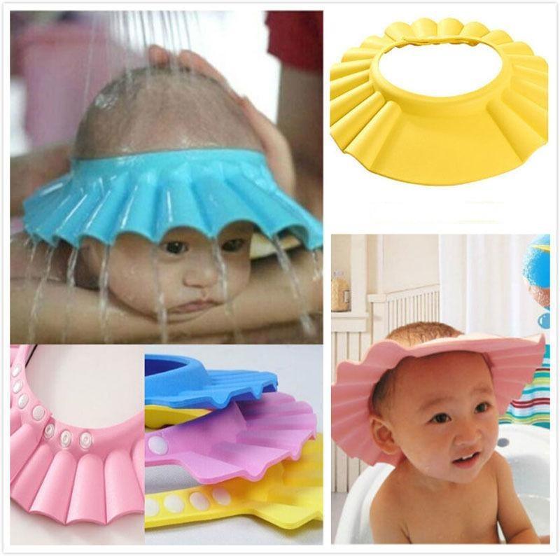 Baby & Toddler Shampoo Shower Cap – Adjustable Water Shield for Bath & Haircuts