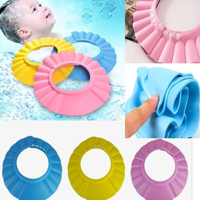 Baby & Toddler Shampoo Shower Cap – Adjustable Water Shield for Bath & Haircuts