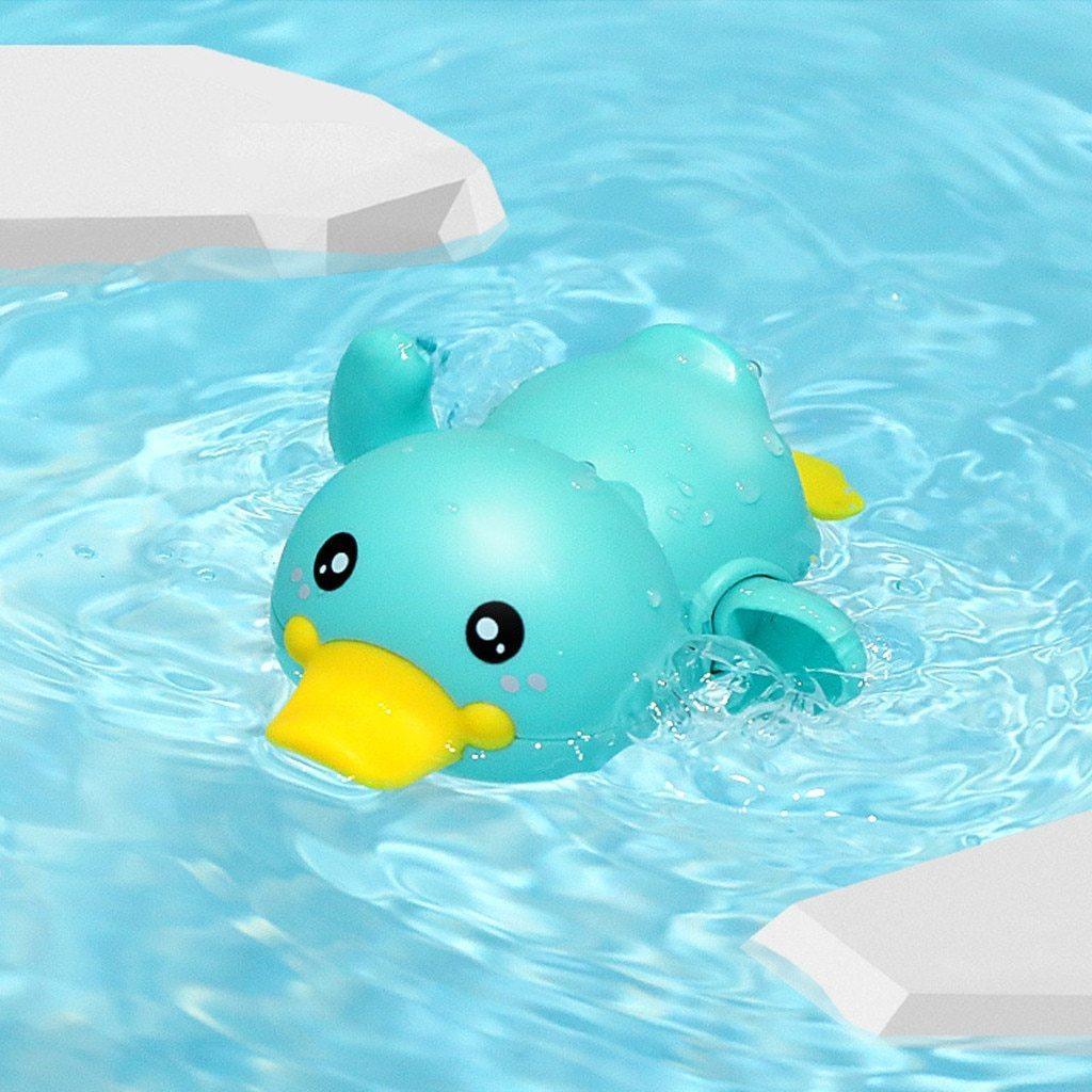 Clockwork Bath Duck Toy for Kids – Wind-Up Swimming Bathtub Toy