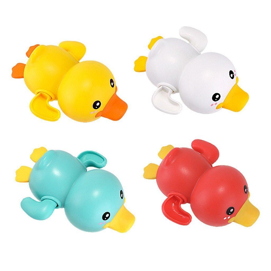 Clockwork Bath Duck Toy for Kids – Wind-Up Swimming Bathtub Toy