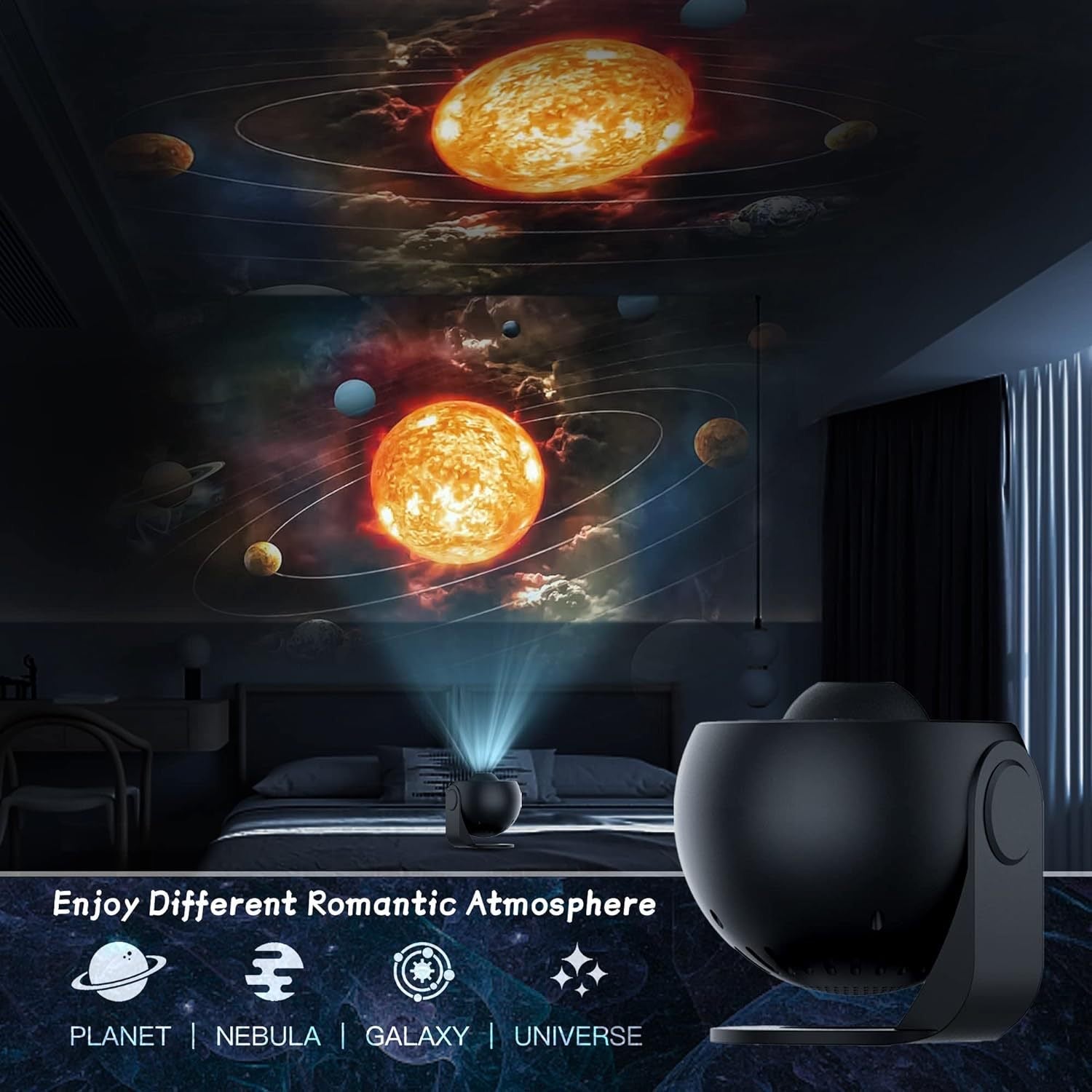 13-in-1 Star Projector Galaxy Light – Planetarium Night Light for Kids & Adults