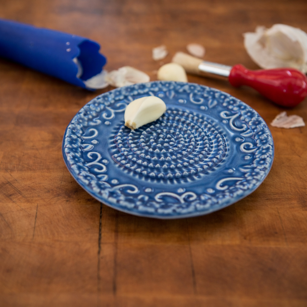 Handmade Round Gourmet Grater | Includes Garlic Peeler & Brush — 6 Colors