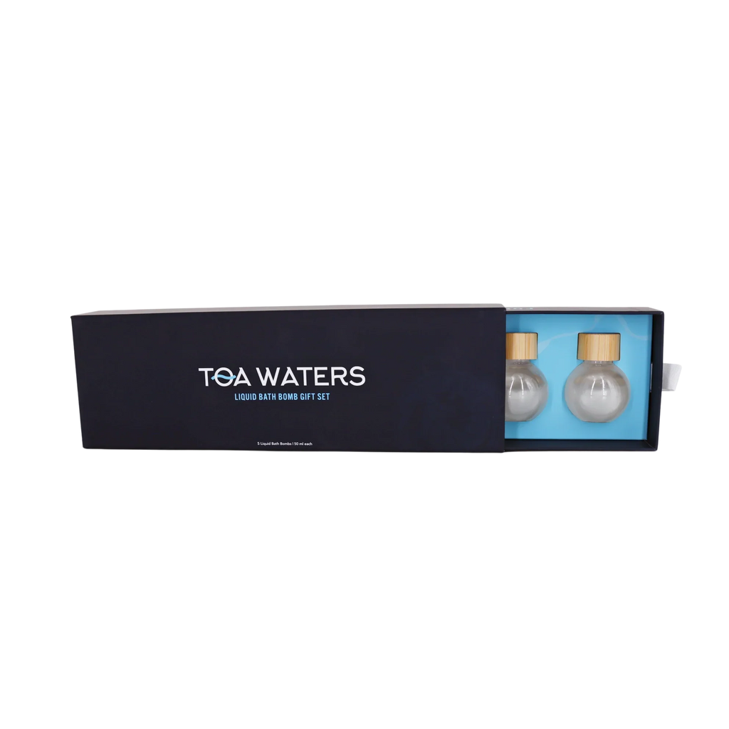 Liquid Bath Bomb Gift Set | 5 Handcrafted Organic Scents | TOA Waters
