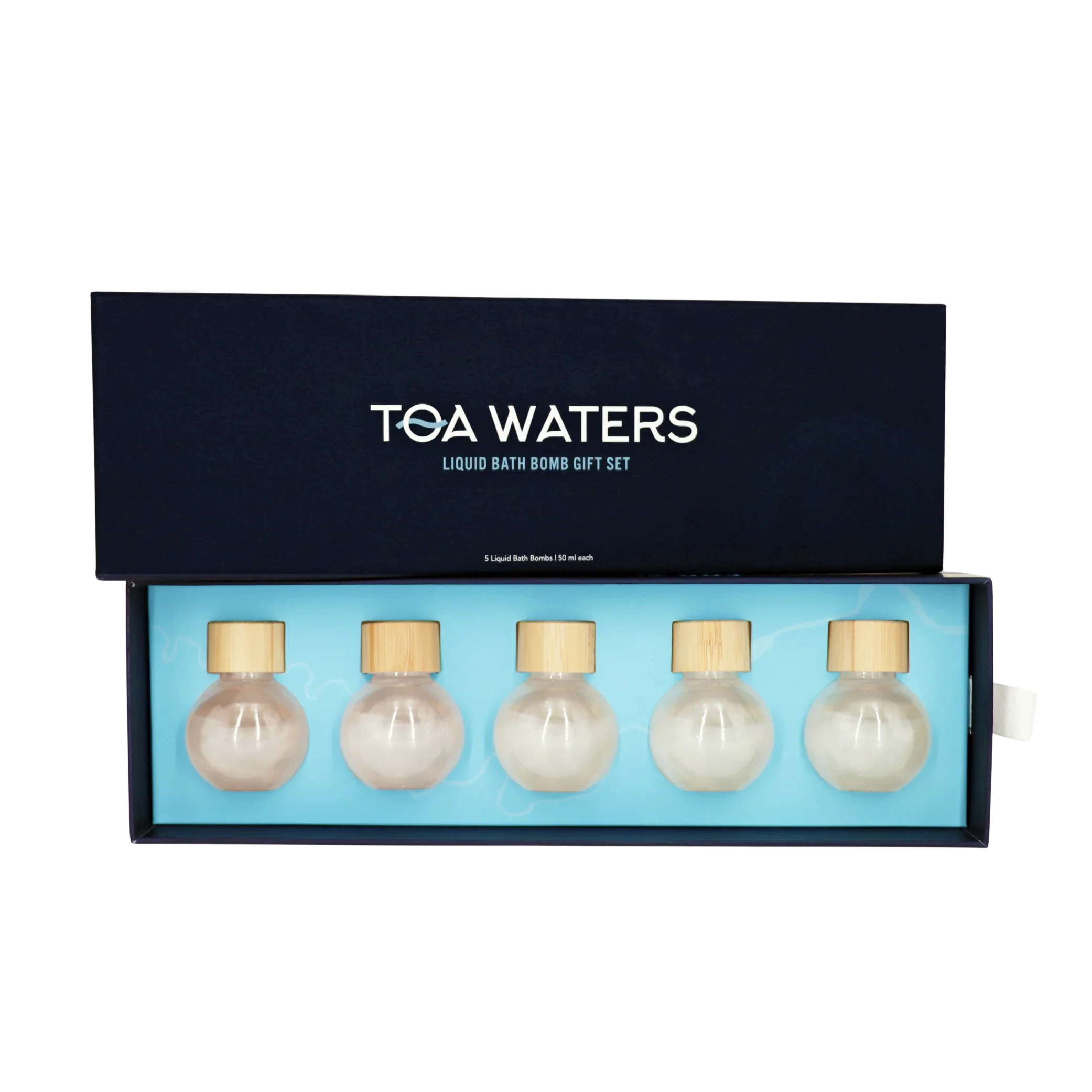Liquid Bath Bomb Gift Set | 5 Handcrafted Organic Scents | TOA Waters