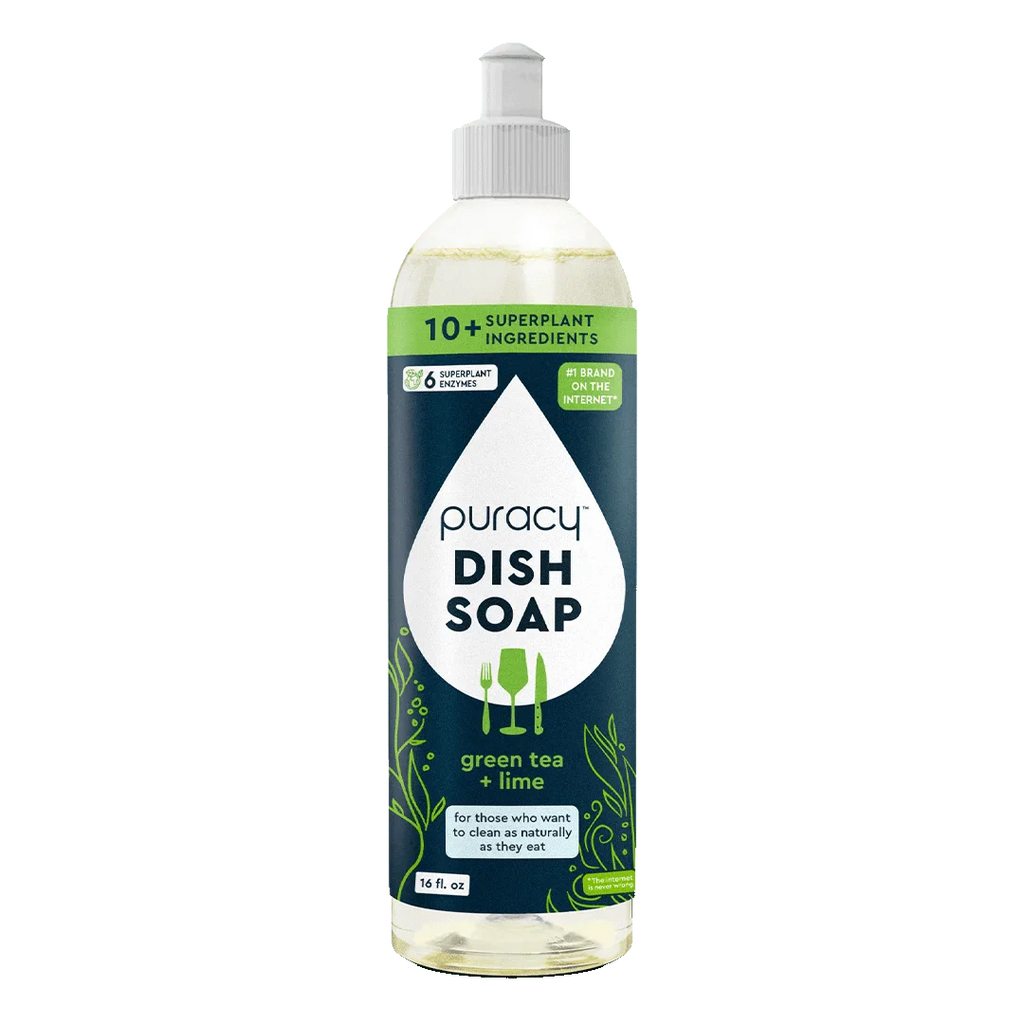 Puracy Natural Dish Soap | Plant-Based, Concentrated Formula — 5 Scents