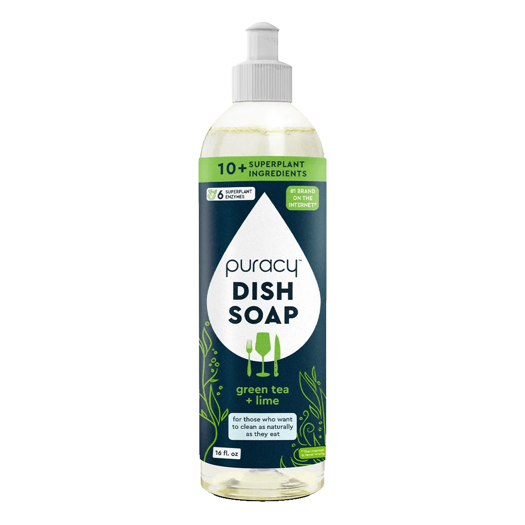 Puracy Natural Dish Soap | Plant-Based, Concentrated Formula — 5 Scents