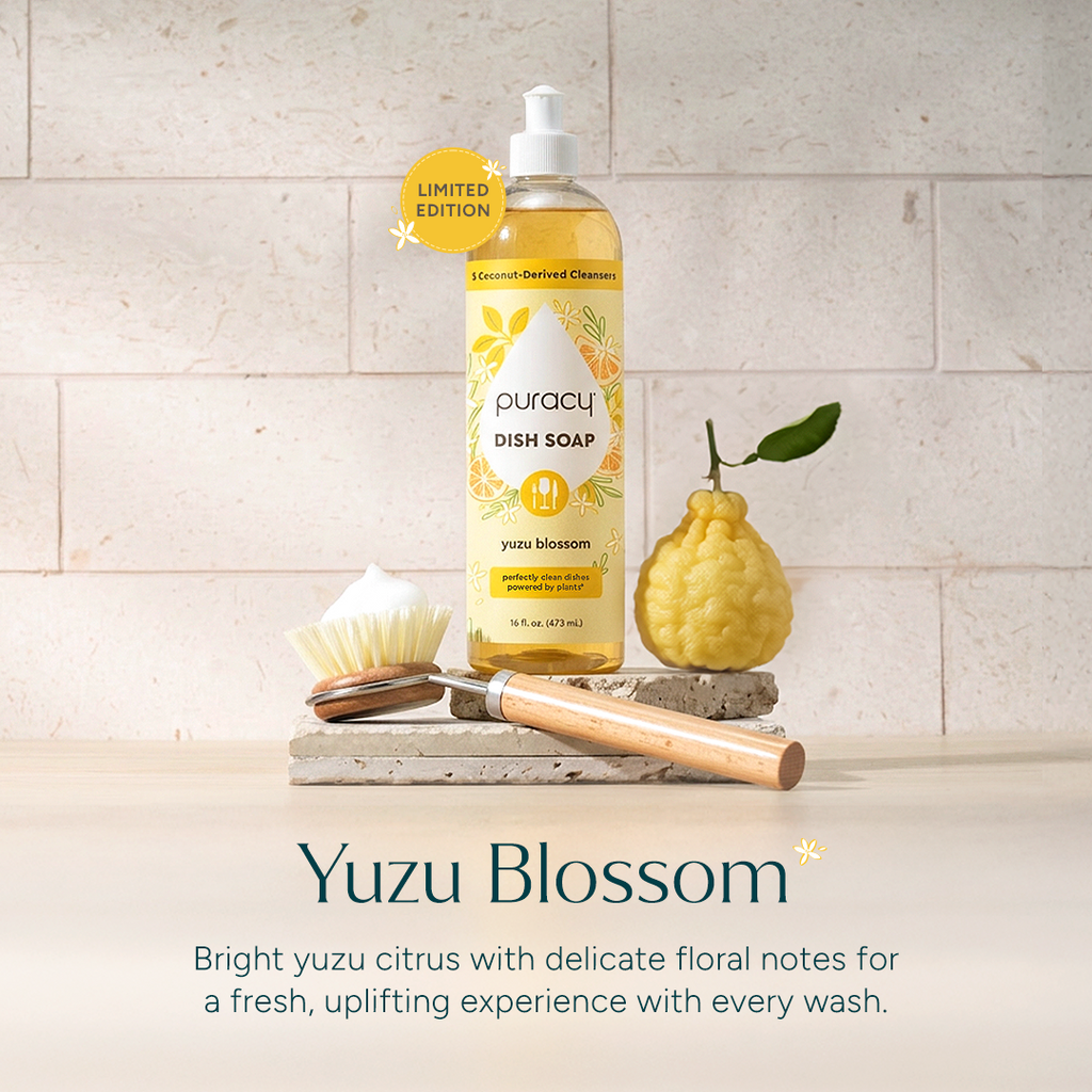 Puracy Natural Dish Soap | Plant-Based, Concentrated Formula — 5 Scents