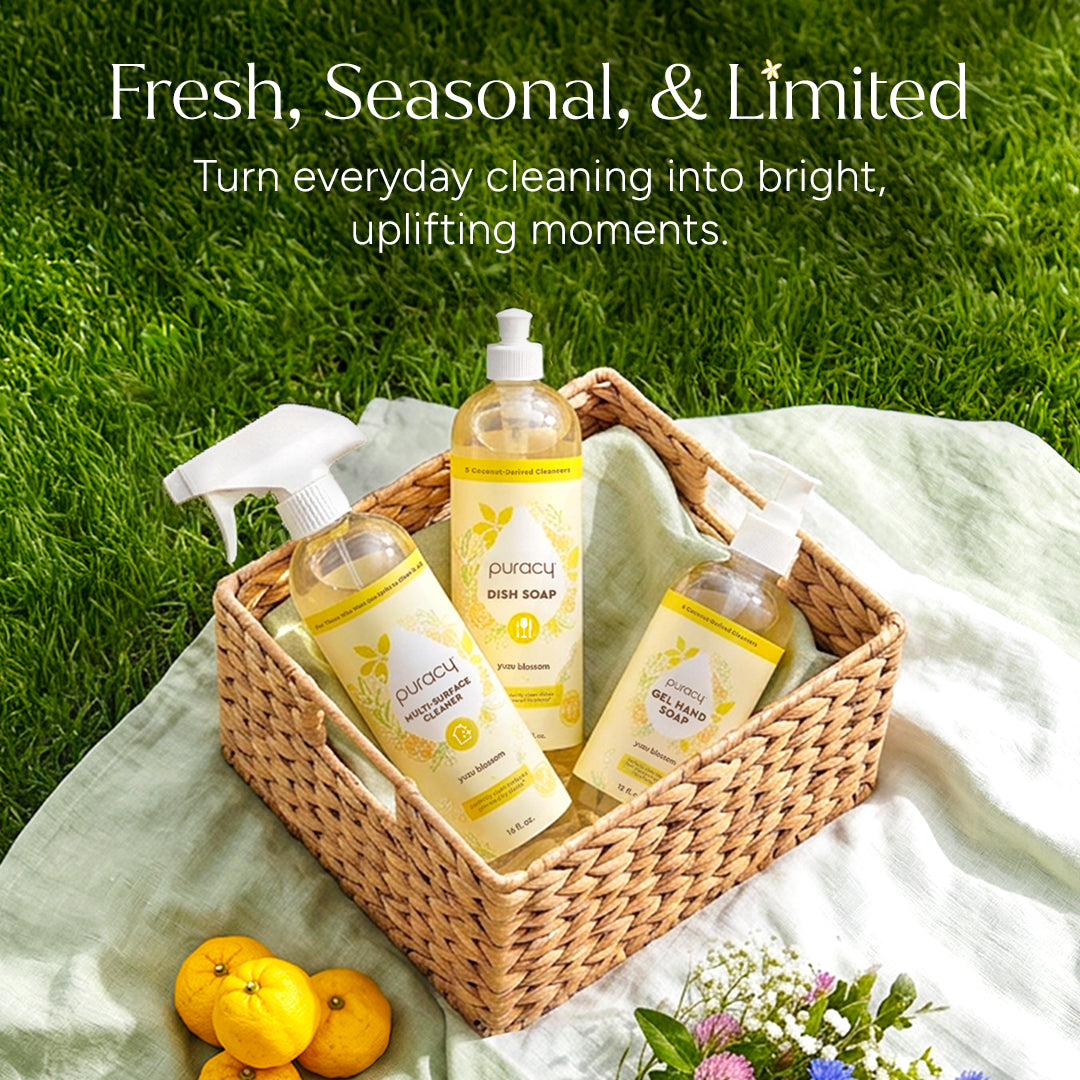 Puracy Natural Dish Soap | Plant-Based, Concentrated Formula — 5 Scents
