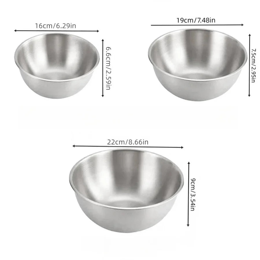 Stainless Steel Mixing Bowl with Measurement Scale