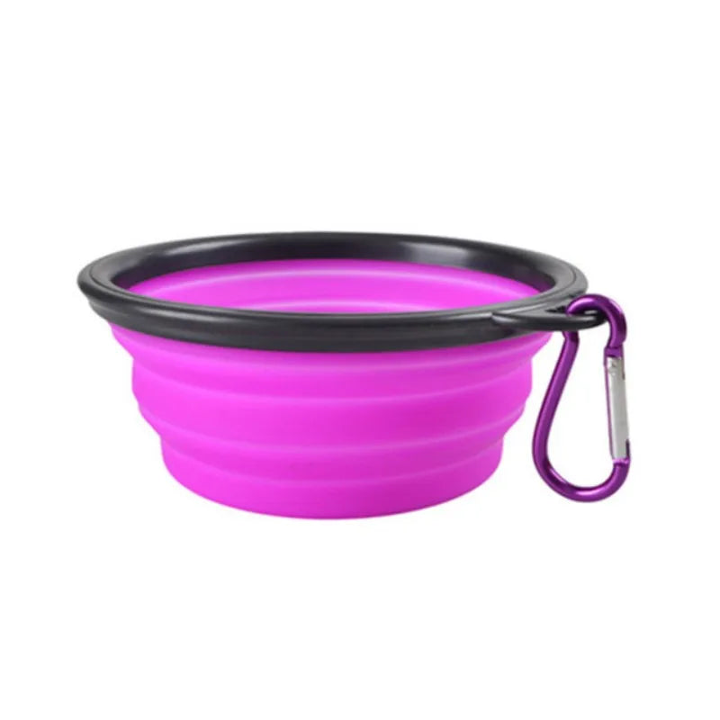 Portable Collapsible Pet Bowl – Silicone Travel Bowl for Cats & Dogs