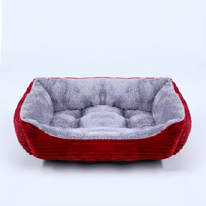 Square Plush Pet Sofa Bed | Dogs & Cats | XS–XXL