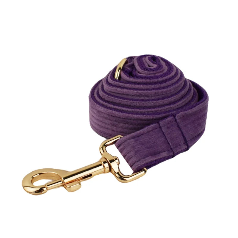 Royal Purple Corduroy Dog Collar & Accessories Collection
