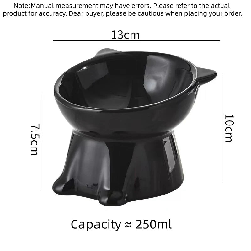 Classic Pet Bowl | Cats & Dogs | Black & White