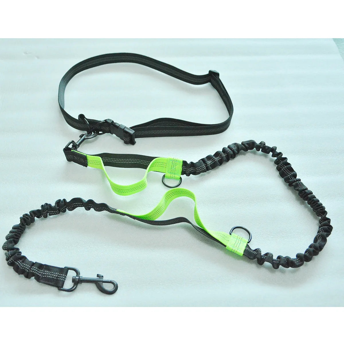 Reflective Hands-Free Running Dog Leash | Elastic Waist Leash