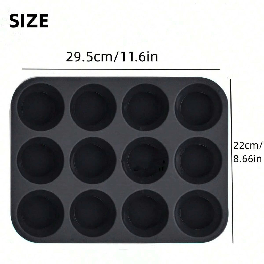 12-Cup Nonstick Silicone Muffin & Cupcake Pan