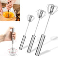 Stainless Steel Whisk Creamer Semi-Automatic Rotary Whisk