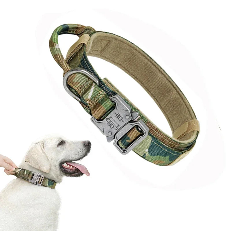 Tactical Dog Collar | Adjustable Nylon | Medium to XL Dogs