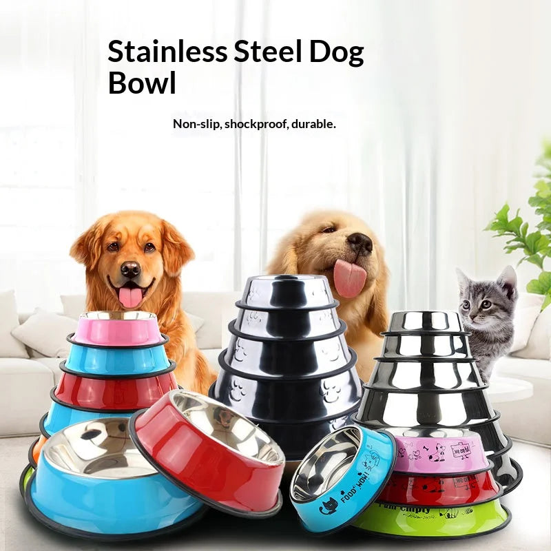 Non-Slip Stainless Steel Pet Bowl