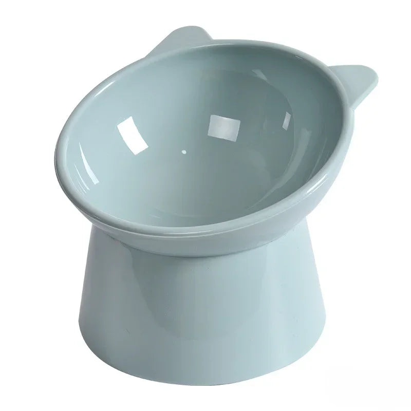 Elevated Pet Bowl with 45° Neck Guard | Anti-Tip | Cats & Dogs