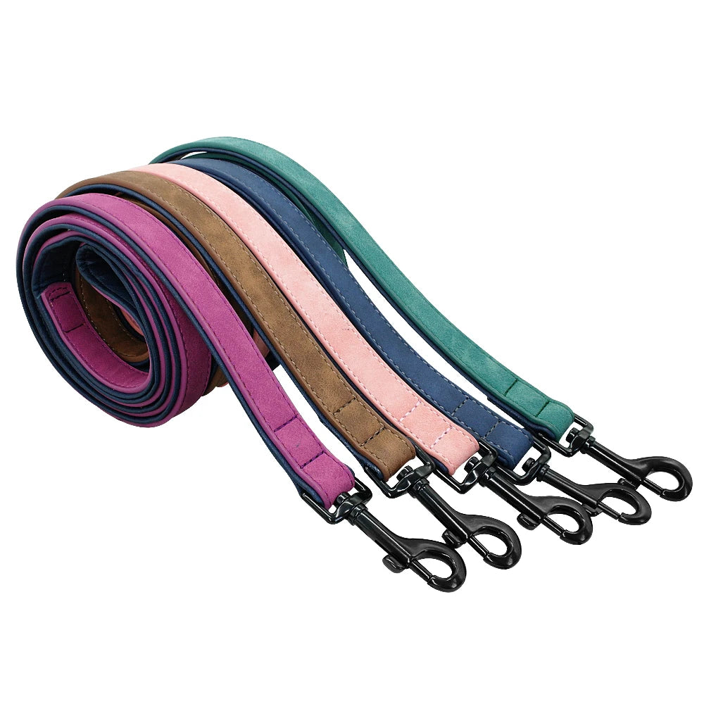 Padded Leather Dog Leash