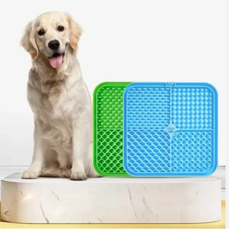 Dog Lick Mat – Silicone Slow Feeder for Feeding, Bath & Training