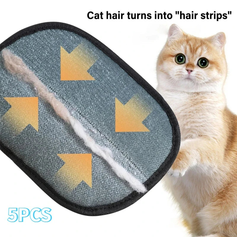Pet Hair Removal Glove | Double-Sided Static Grooming Mitt