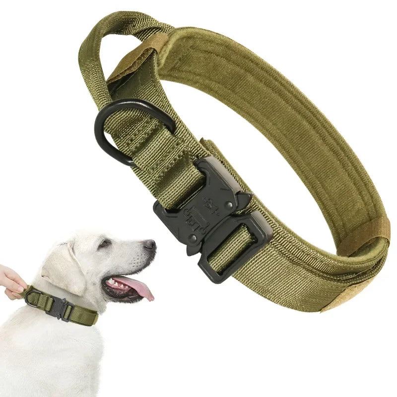 Tactical Dog Collar | Adjustable Nylon | Medium to XL Dogs