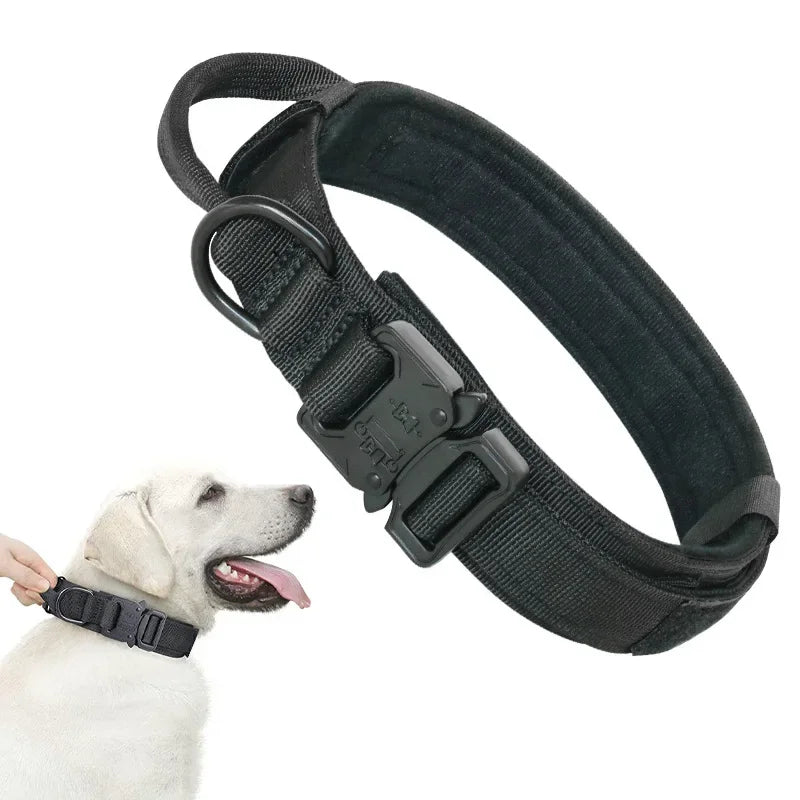 Tactical Dog Collar | Adjustable Nylon | Medium to XL Dogs