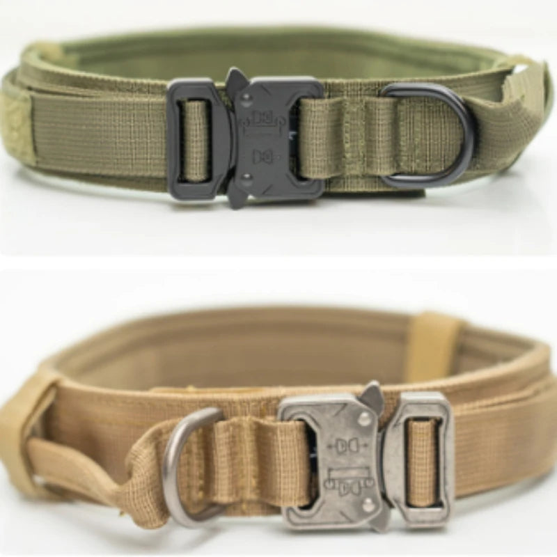 Tactical Dog Collar | Adjustable Nylon | Medium to XL Dogs