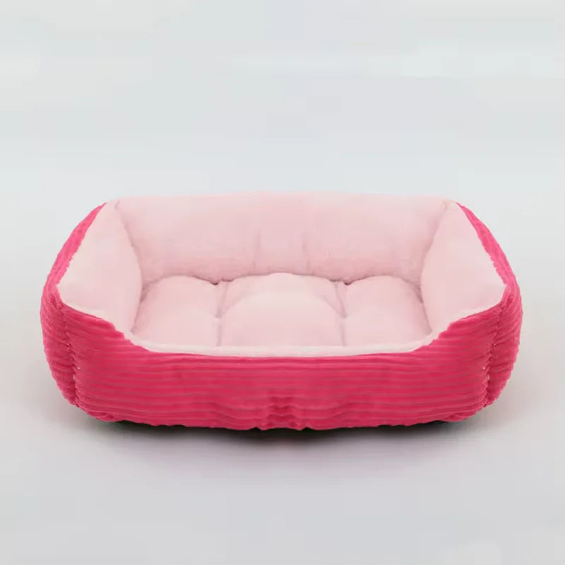 Square Plush Pet Sofa Bed | Dogs & Cats | XS–XXL