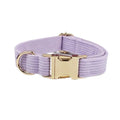 Light Purple Corduroy Dog Collar & Accessories Collection